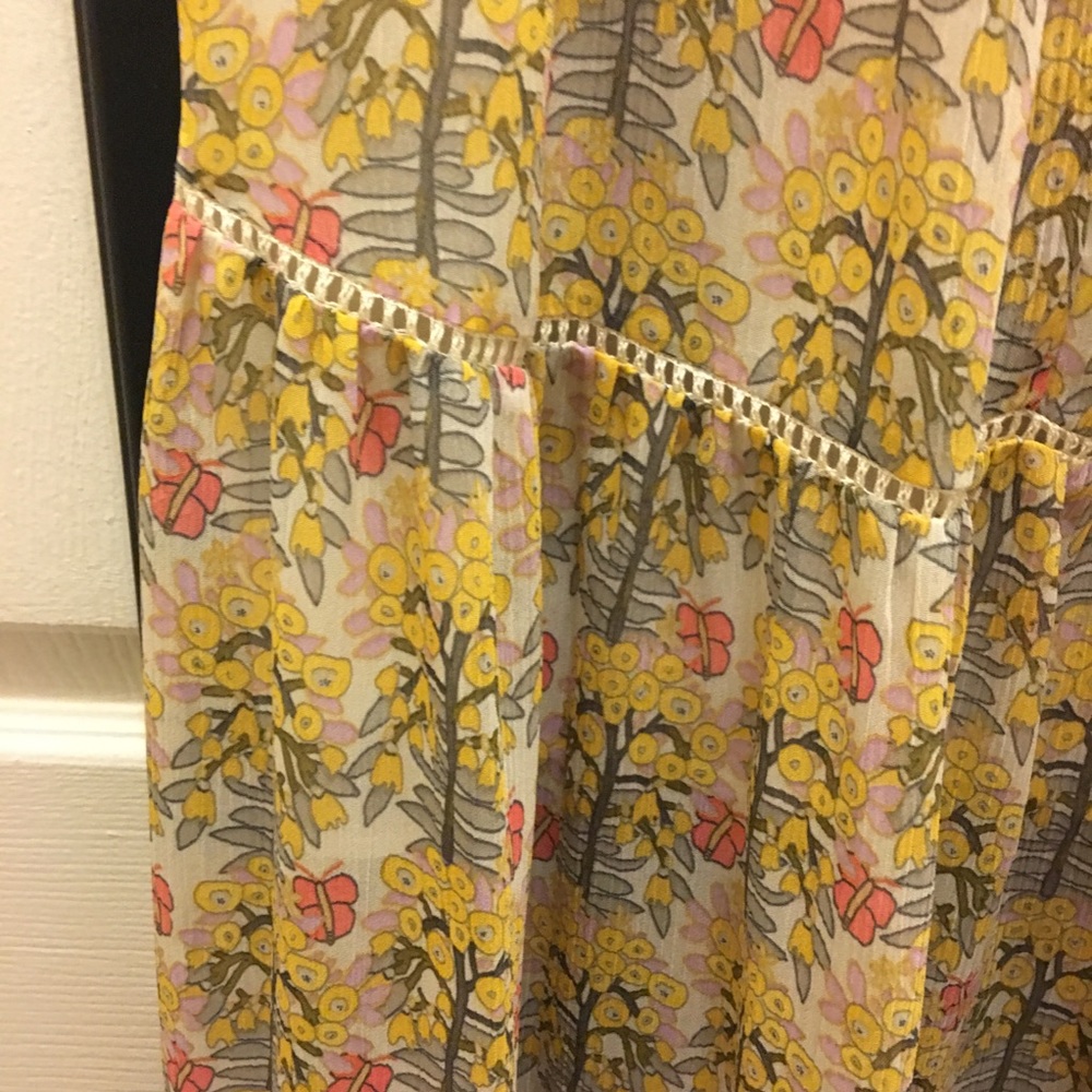 Zara Yellow Floral Dress - Picture 6 of 7